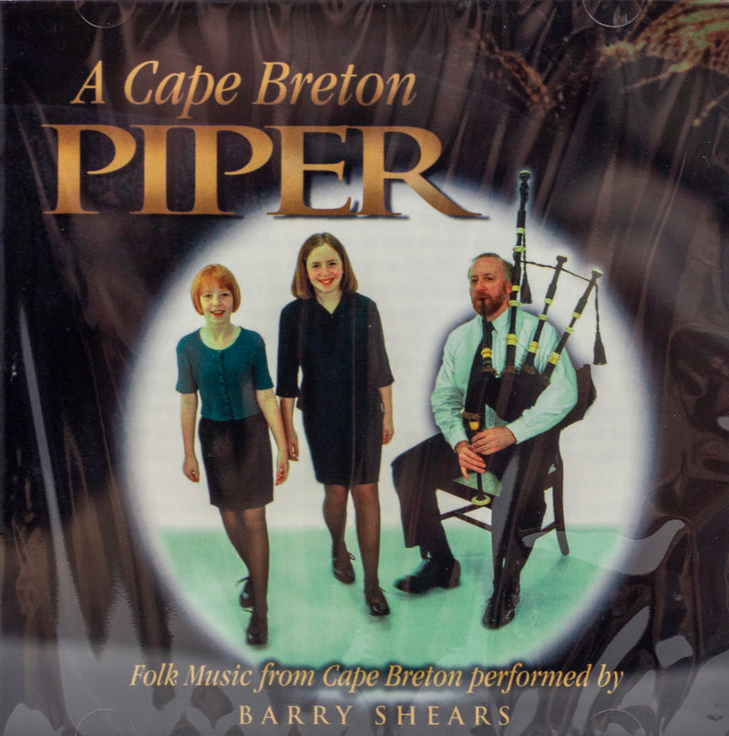A Cape Breton Piper CD. Step dancers and piper on the cover.