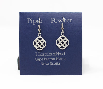 Piper Pewter Celtic Love Knot Earrings