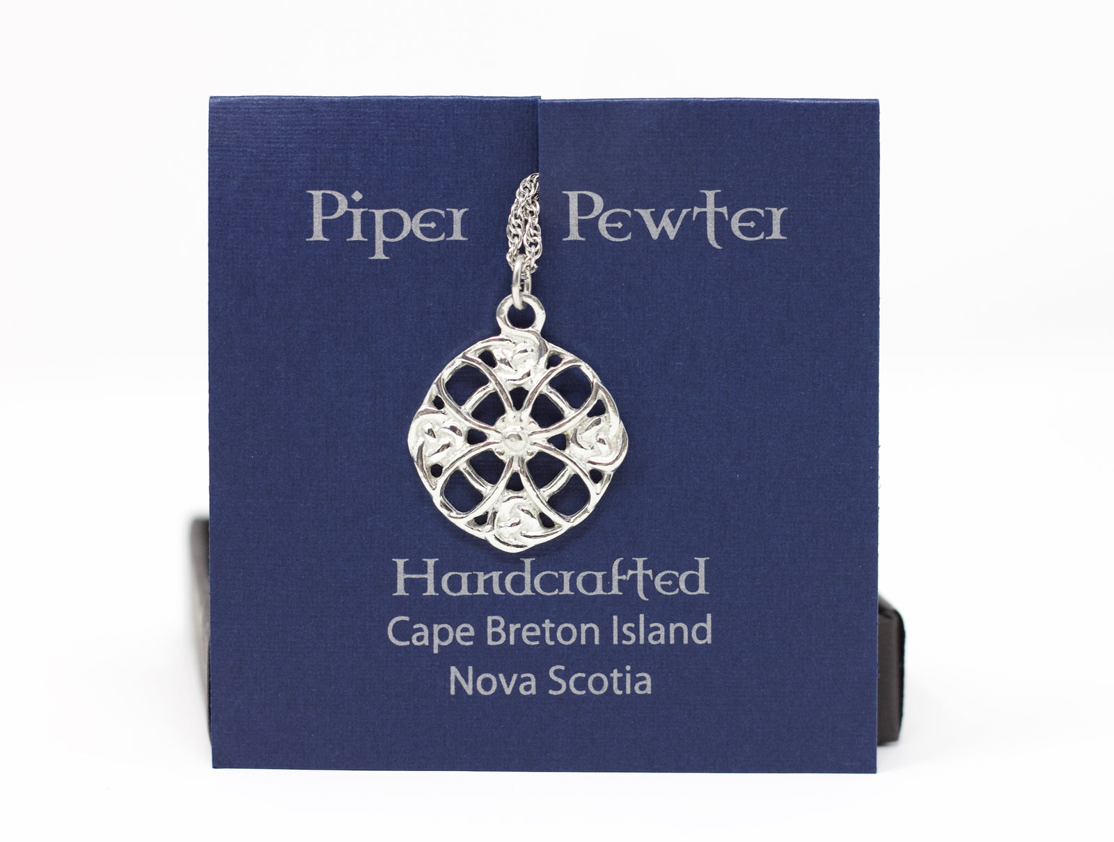 Piper Pewter Celtic Lace Necklace