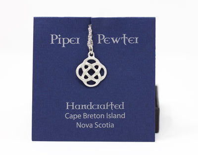 Piper Pewter Celtic Love Knot Necklace