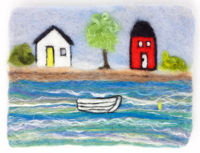 Dingy, House Felted Wall Art