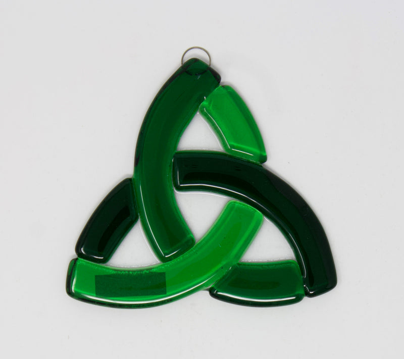 Glass Triskle- Green