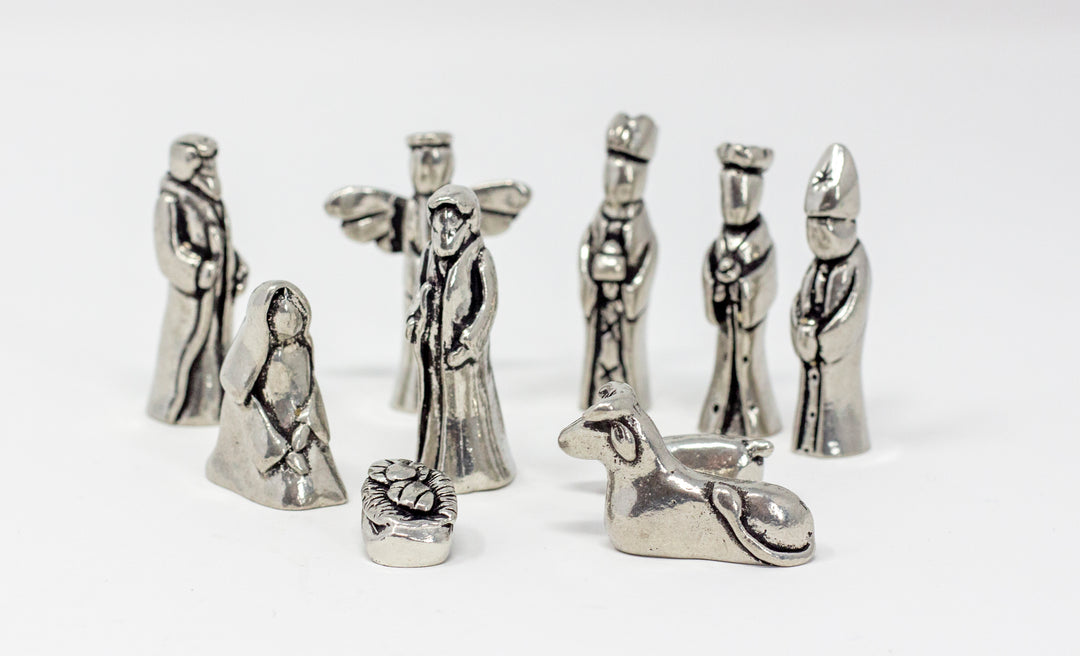 Small Pewter Nativity Set