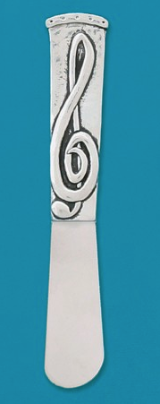 Pewter Pate Knif with Treble Clef Design