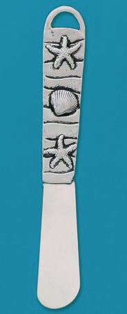 Pewter Pate Knif with Sea Life Design